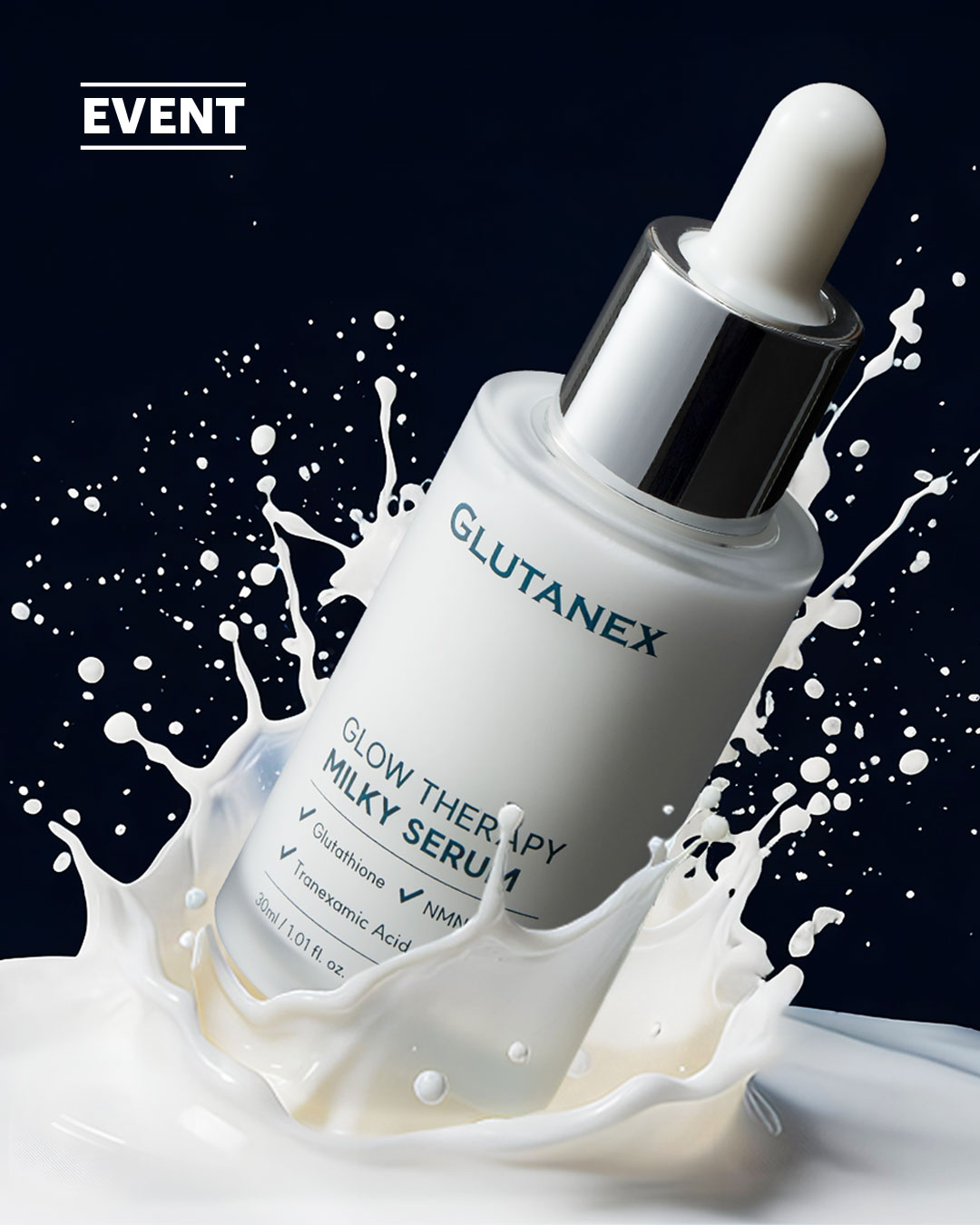 Serum Trắng Da Dưỡng Sáng Glutanex Glow Therapy Milky Serum