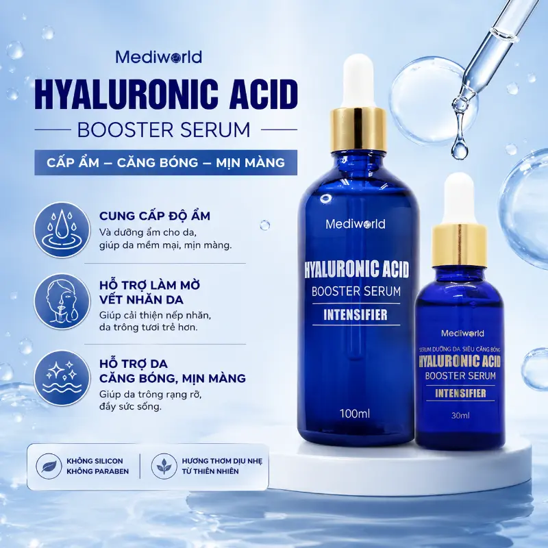 Serum cấp ẩm Mediworld Hyaluronic Acid Booster