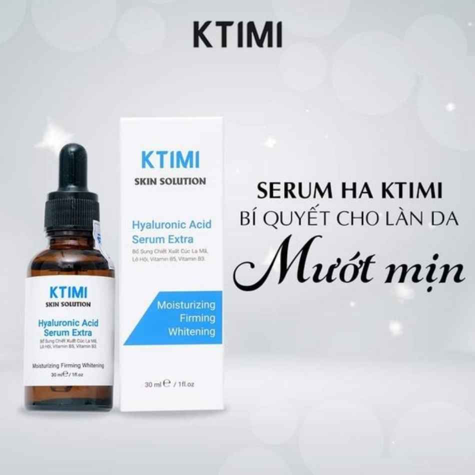 Serum cấp ẩm cho da căng mịn KTIMI Hyaluronic Acid