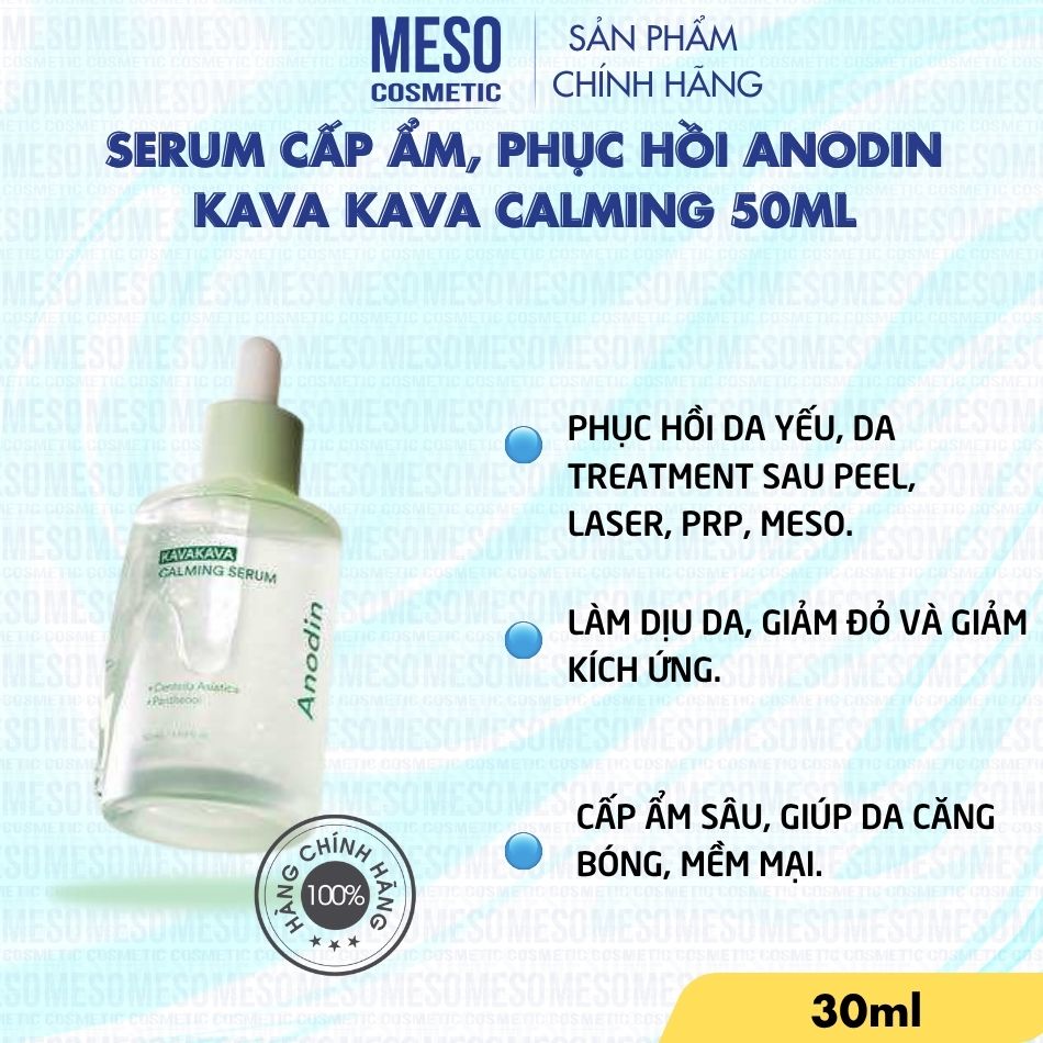 Serum cấp ẩm, phục hồi Anodin KAVA KAVA Calming 50ml