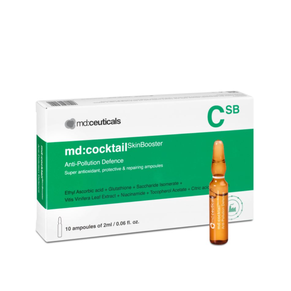 Serum chống oxy hóa phục hồi tái tạo da Md:Ceuticals Md:Cocktail Skinbooster Anti- Pollution Defence