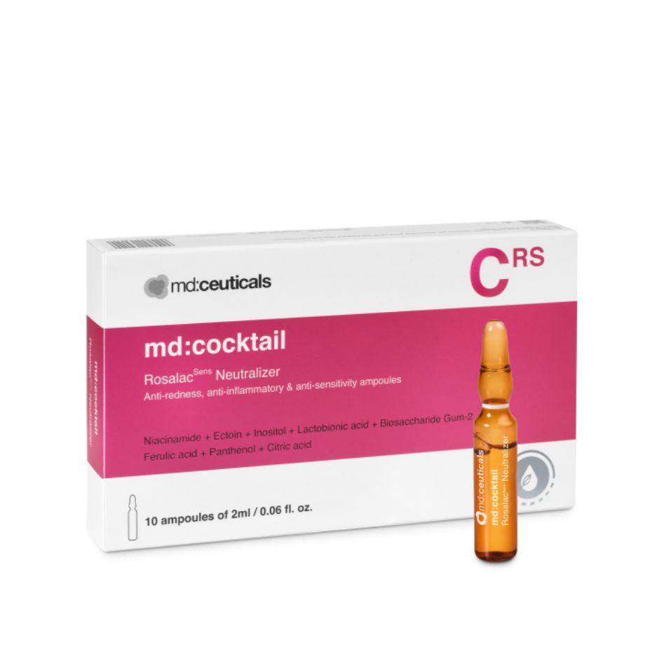 Serum giảm đỏ kháng viêm phục hồi da nhạy cảm, da bị rosacea Md:Ceuticals Md:Coctail Rosalacsens Neutralizer