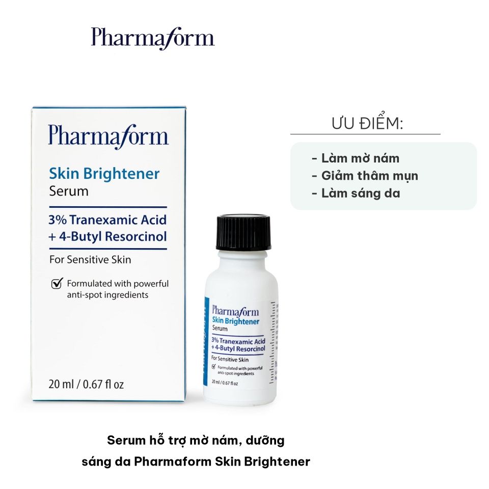 Serum hỗ trợ mờ nám, dưỡng sáng da Pharmaform Skin Brightener Serum