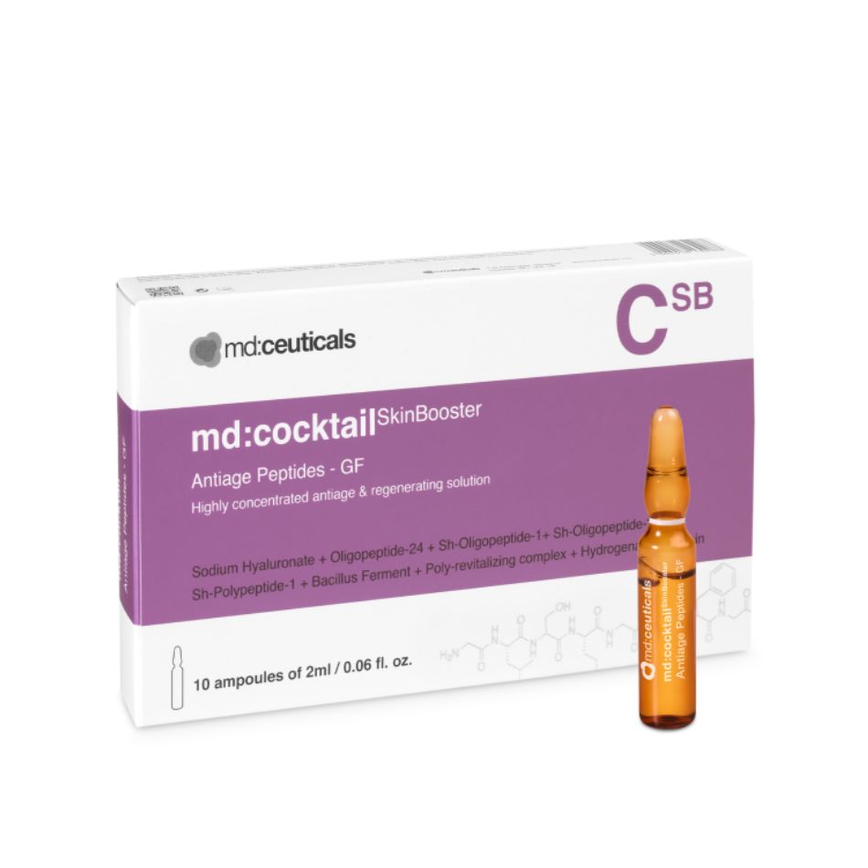 Serum tái sinh chống oxy hóa ngăn ngừa lão hóa da Md:Ceuticals Md:Cocktail Skinbooster Anti-Age Peptides-Gf
