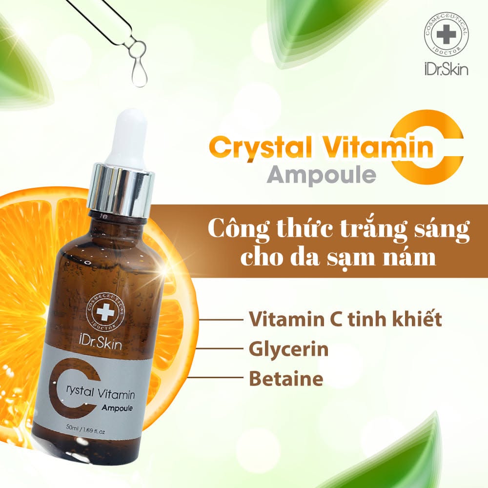 Serum trắng sáng da Idr.Skin Crystal Vitamin C Ampoule 50ml