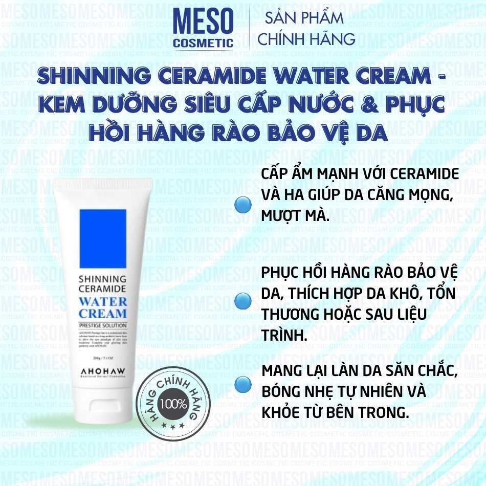 Shinning Ceramide Water Cream - Kem Dưỡng Siêu Cấp Nước & Phục Hồi Hàng Rào Bảo Vệ Da - 80gr/200gr