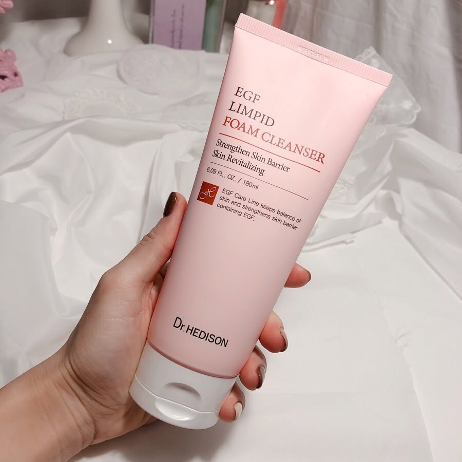 Sữa Rửa Mặt Dạng Bọt Tái Tạo Da Dr.Hedison EGF Limpid Foam Cleanser 180ml Chính Hãng Hàn Quốc
