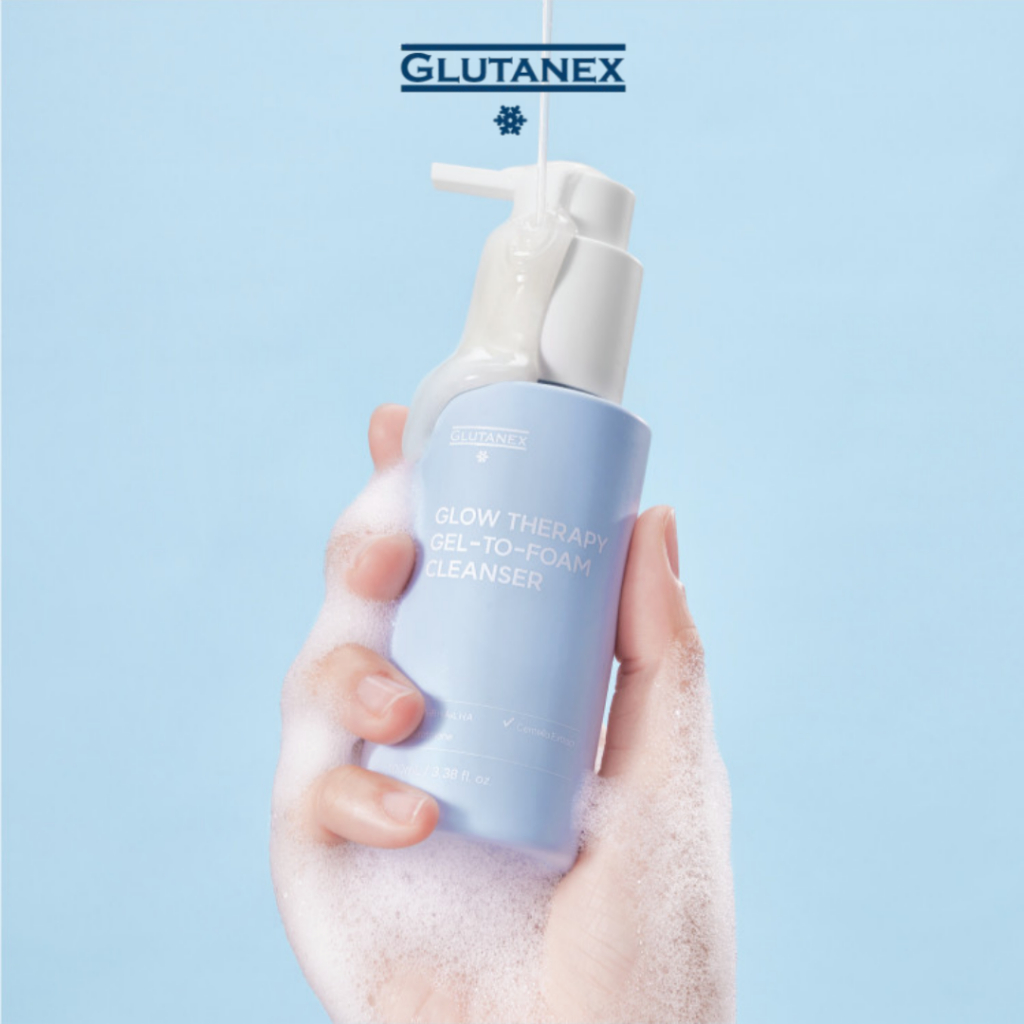Sữa Rửa Mặt Làm Sạch Sâu, Sáng Da Dịu Nhẹ Glutanex Glow Therapy Gel-to-Foam Cleanser 100ml