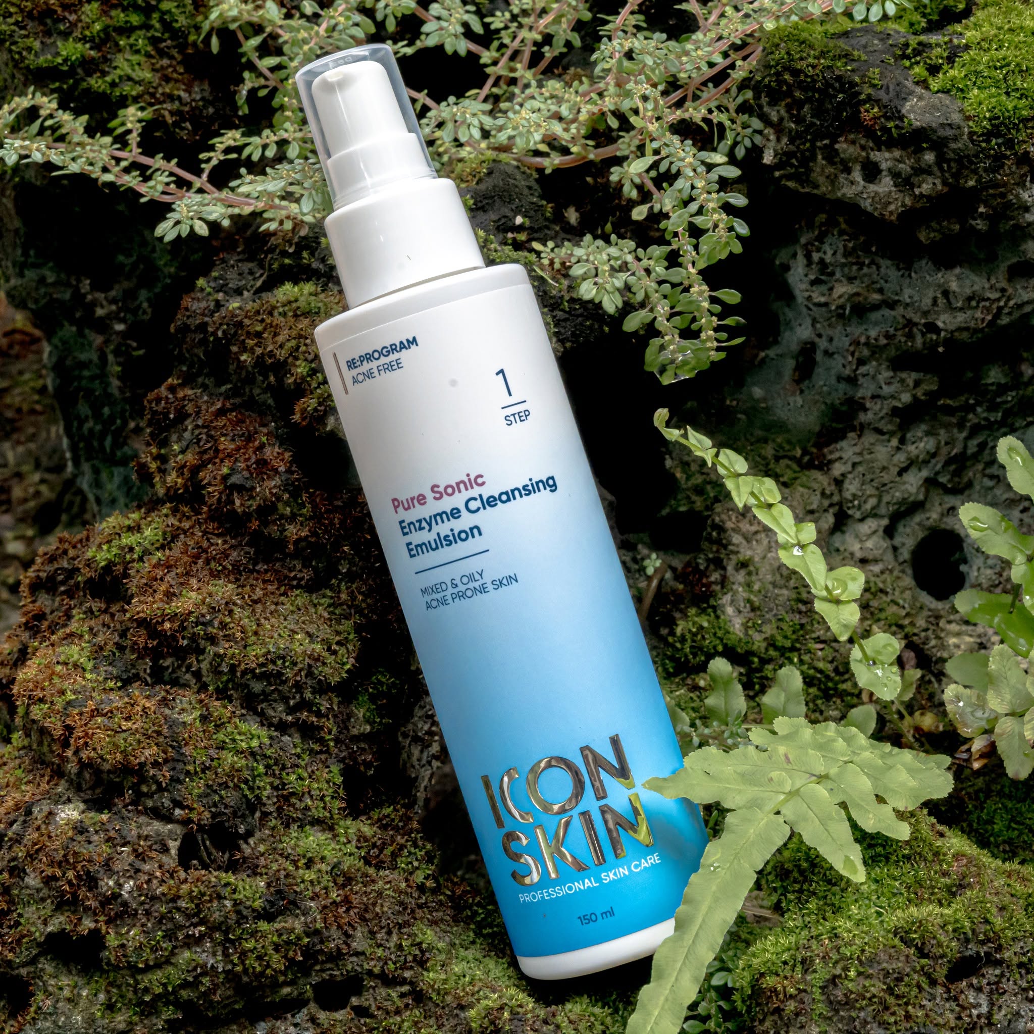 Sữa rửa mặt cho da dầu, da hỗn hợp Icon Skin Pure Sonic Enzyme Cleansing Emulsion