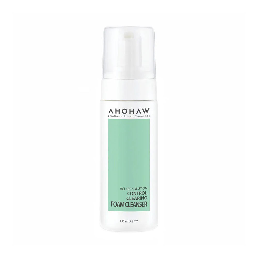 Sữa rửa mặt cho da dầu da hỗn hợp làm sạch sâu cải thiện mụn Ahohwa Acless Solution Control Clearing Foam Cleanser