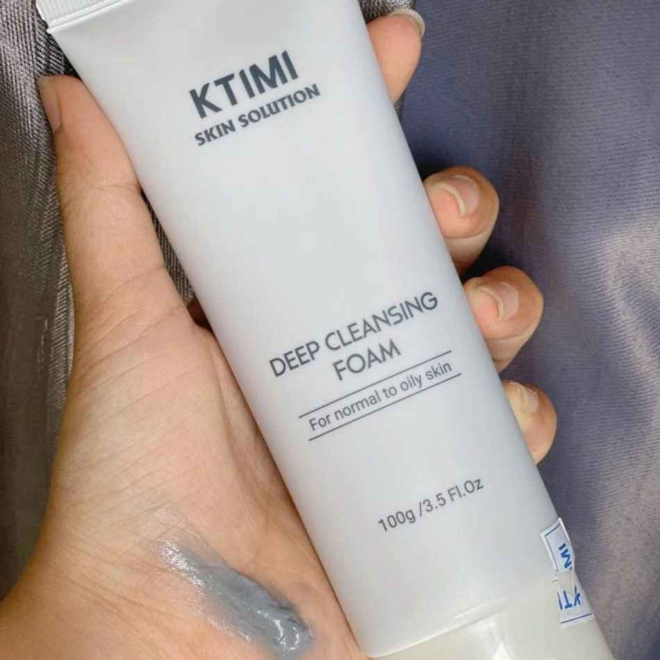 Sữa rửa mặt dịu nhẹ cho da nhờn mụn KTIMI Deep Cleansing Foam