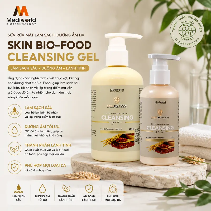 Sữa rửa mặt dưỡng ẩm Mediworld Cleansing Gel