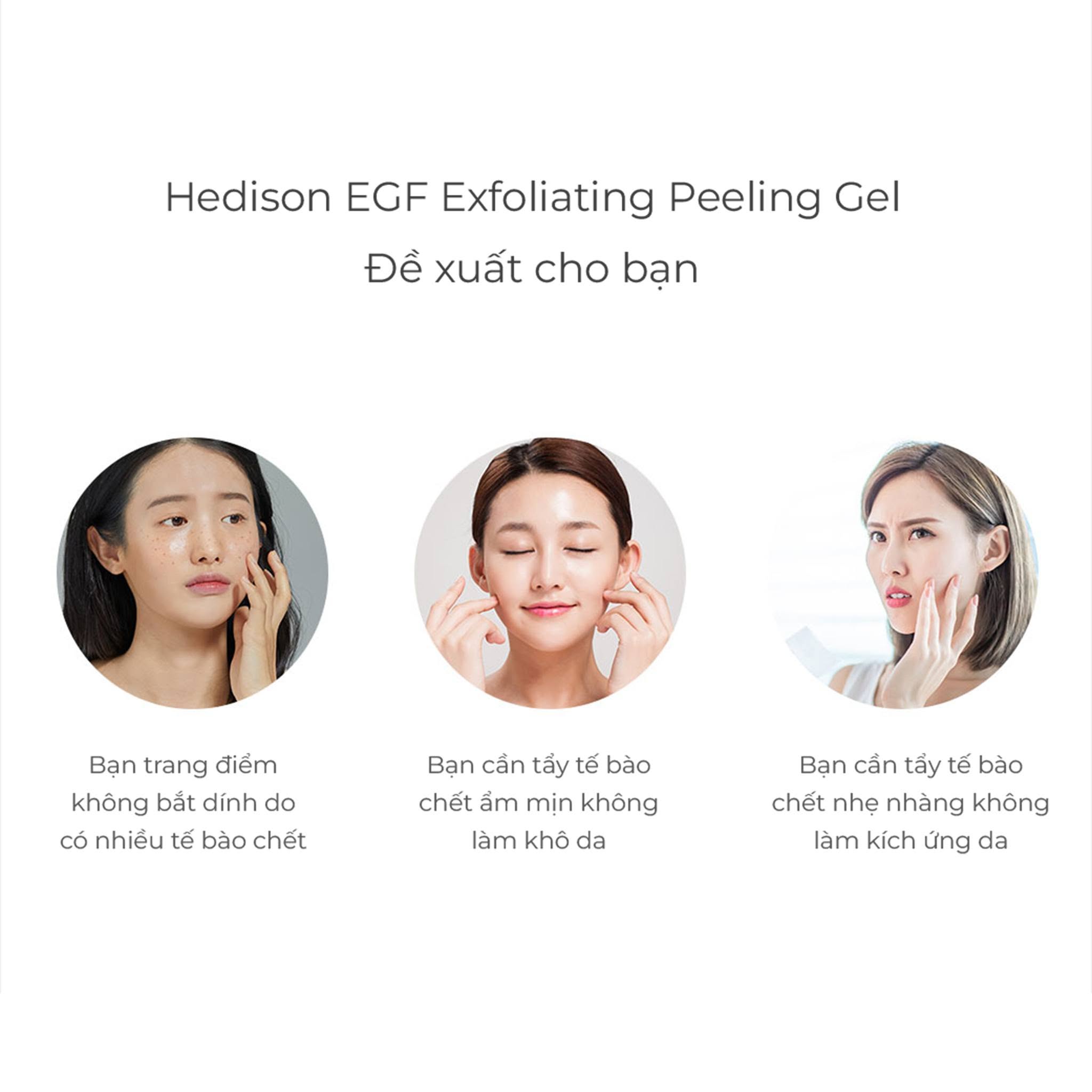 Tẩy da chết vật lý EGF Exfoliating Peeling Gel Dr.Hedison 170ml