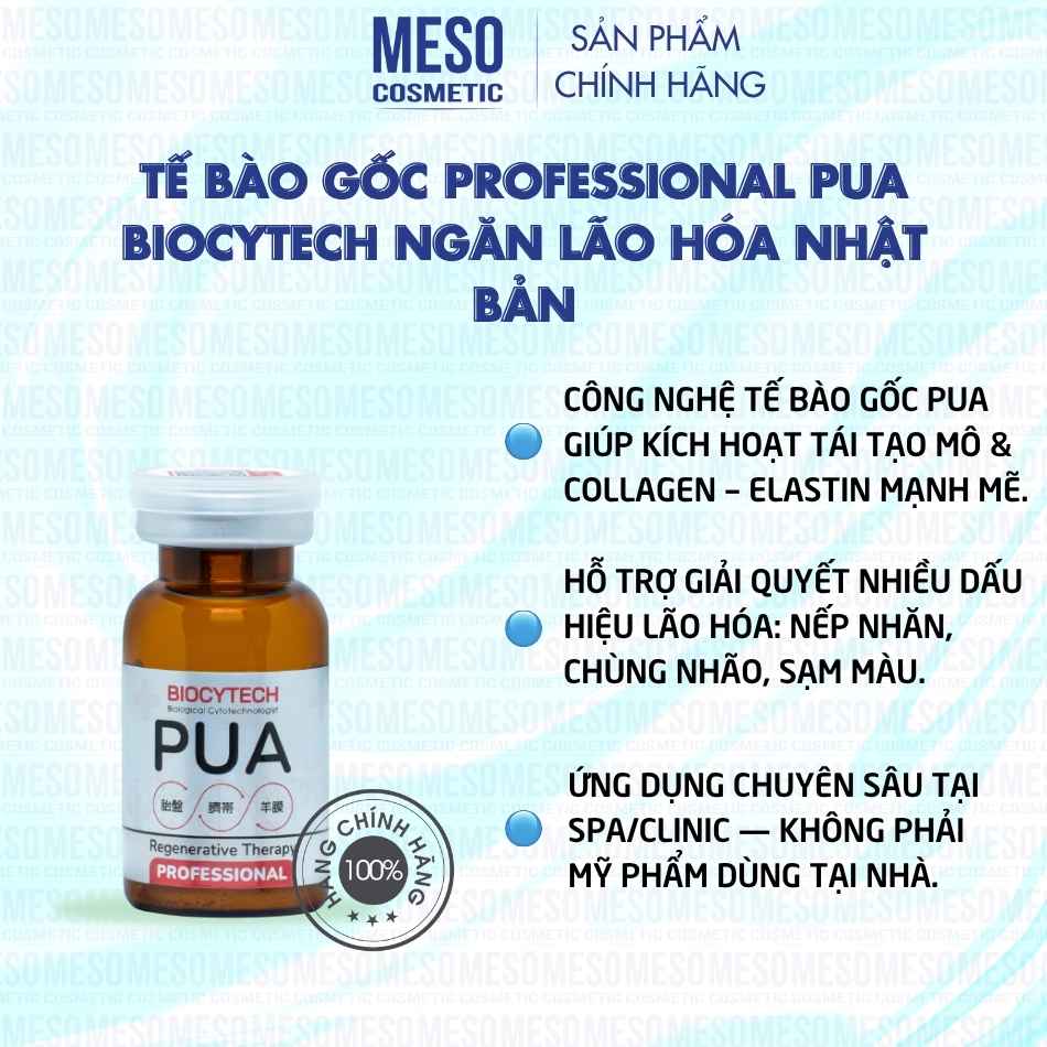 Tế bào gốc Professional Pua Biocytech ngăn lão hóa Nhật Bản