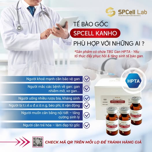 Tế bào gốc bảo vệ chức năng gan SPCell Lab SPCell-Kanho