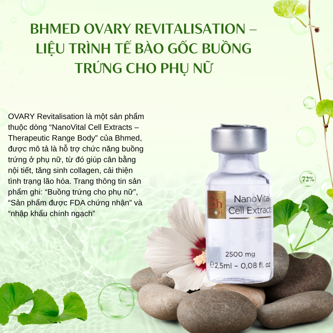 Tế bào gốc buồng trứng cho phụ nữ Bhmed OVARY Revitalisation