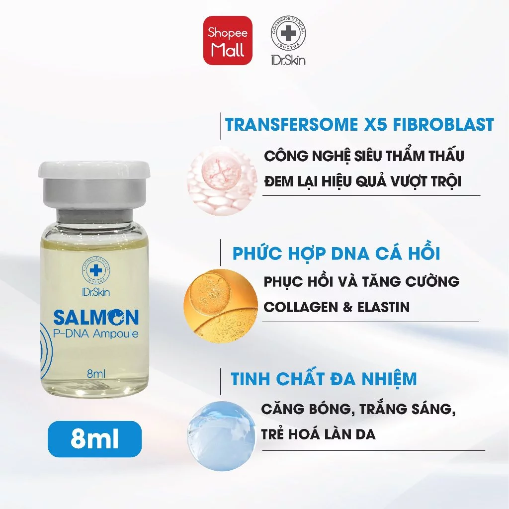 Tế bào gốc cá hồi Idr.Skin Salmon P-DNA Ampoule