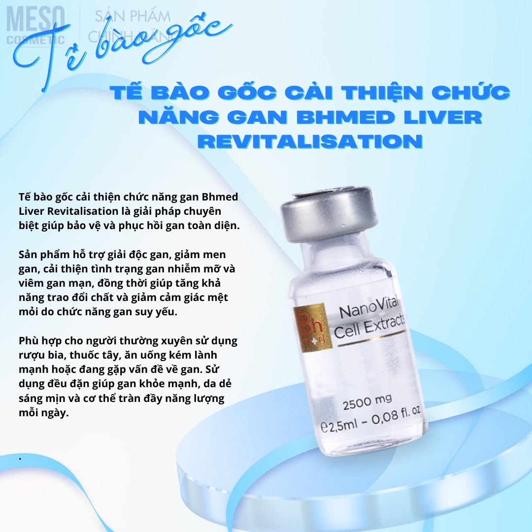 Tế bào gốc cải thiện chức năng gan Bhmed Liver Revitalisation