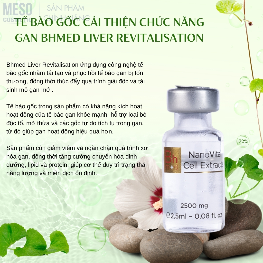 Tế bào gốc cải thiện chức năng gan Bhmed Liver Revitalisation