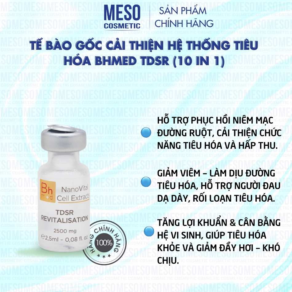 Tế bào gốc cải thiện hệ thống tiêu hóa Bhmed TDSR (10 in 1)