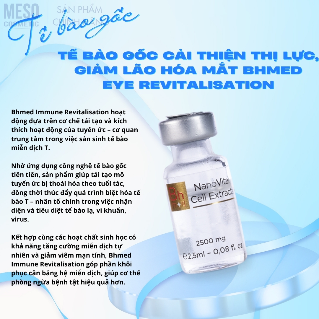 Tế bào gốc tăng cường chức năng tuyến ức Bhmed Immune Revitalisation