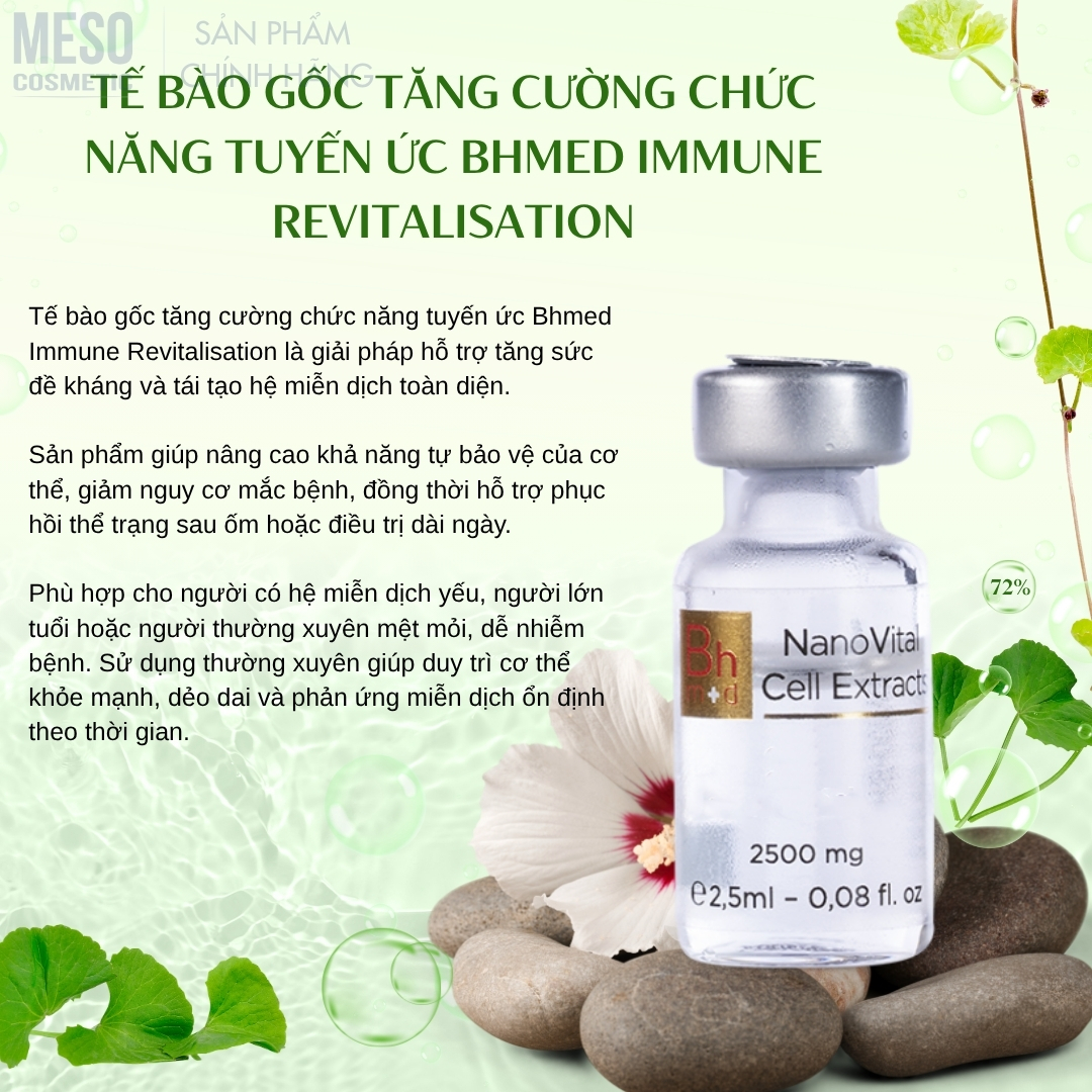 Tế bào gốc tăng cường chức năng tuyến ức Bhmed Immune Revitalisation