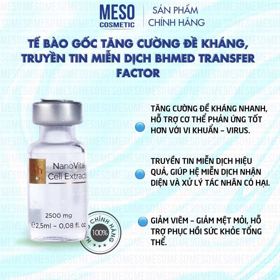 Tế bào gốc tăng cường đề kháng, truyền tin miễn dịch Bhmed Transfer Factor