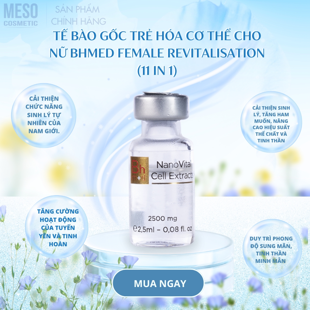 Tế bào gốc trẻ hóa cơ thể cho nữ Bhmed FEMALE Revitalisation (11 in 1)