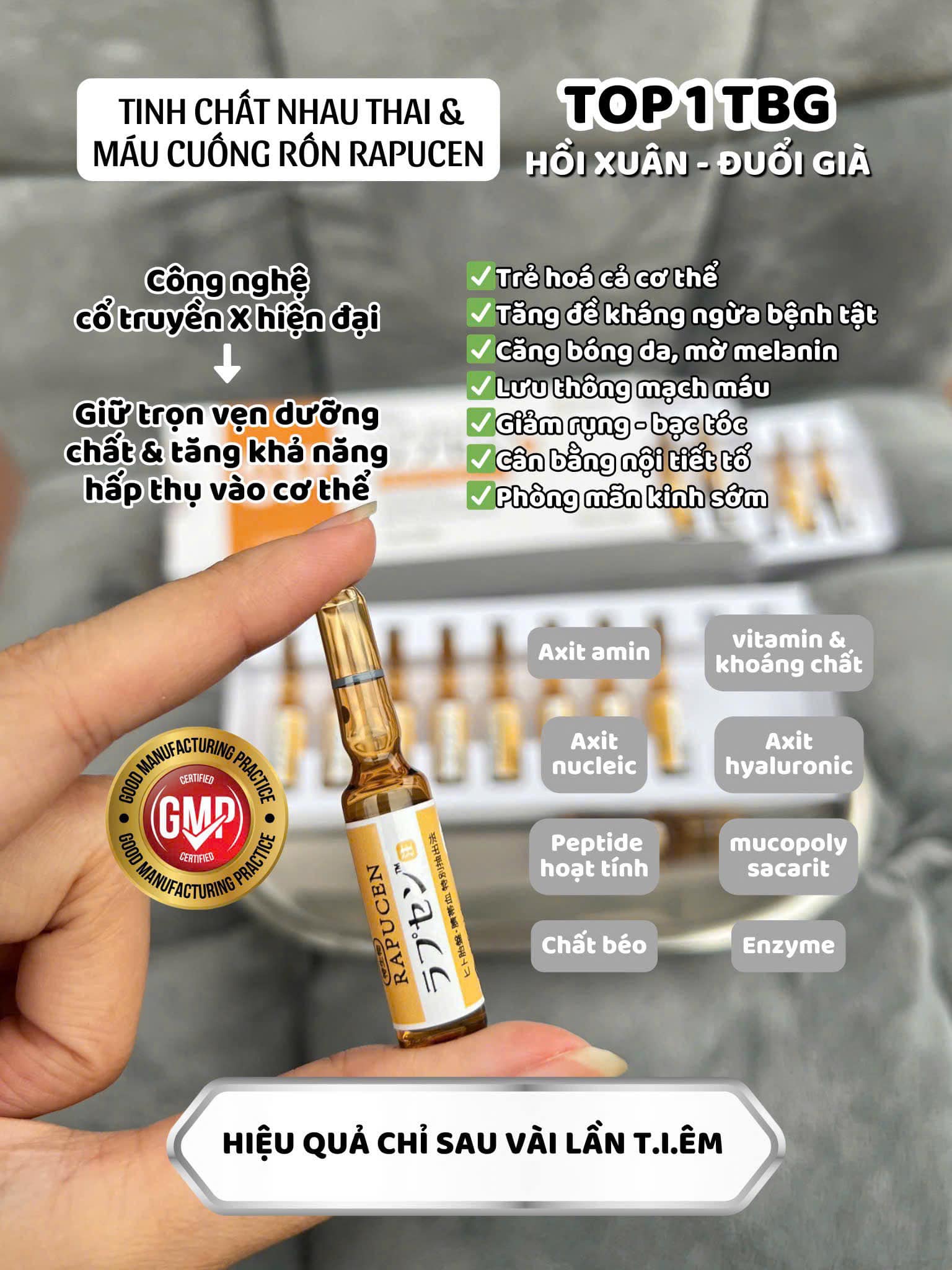 Tế bào gốc trẻ hóa từ bên trong, da sáng khỏe tươi tắn SPCell Lab RAPUCEN