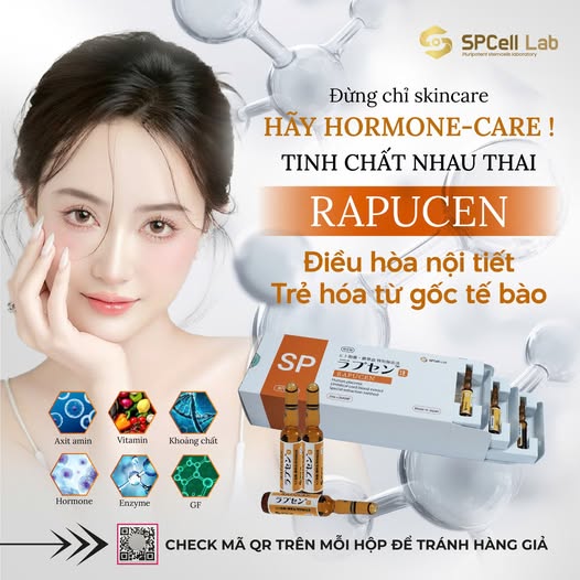 Tế bào gốc trẻ hóa từ bên trong, da sáng khỏe tươi tắn SPCell Lab RAPUCEN