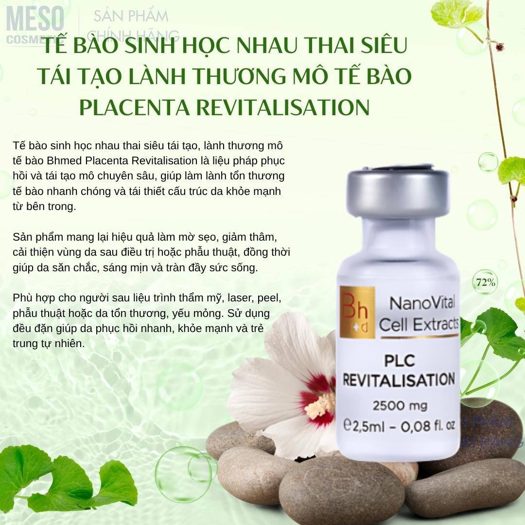 Tế bào sinh học nhau thai siêu tái tạo lành thương mô tế bào PLACENTA REVITALISATION