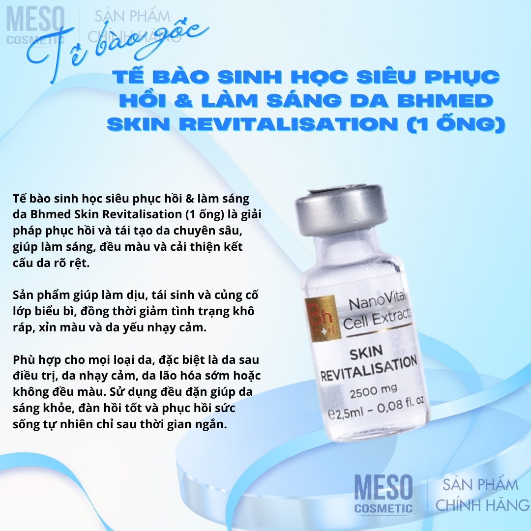 Tế bào sinh học siêu phục hồi & làm sáng da Bhmed SKIN REVITALISATION (1 ống)