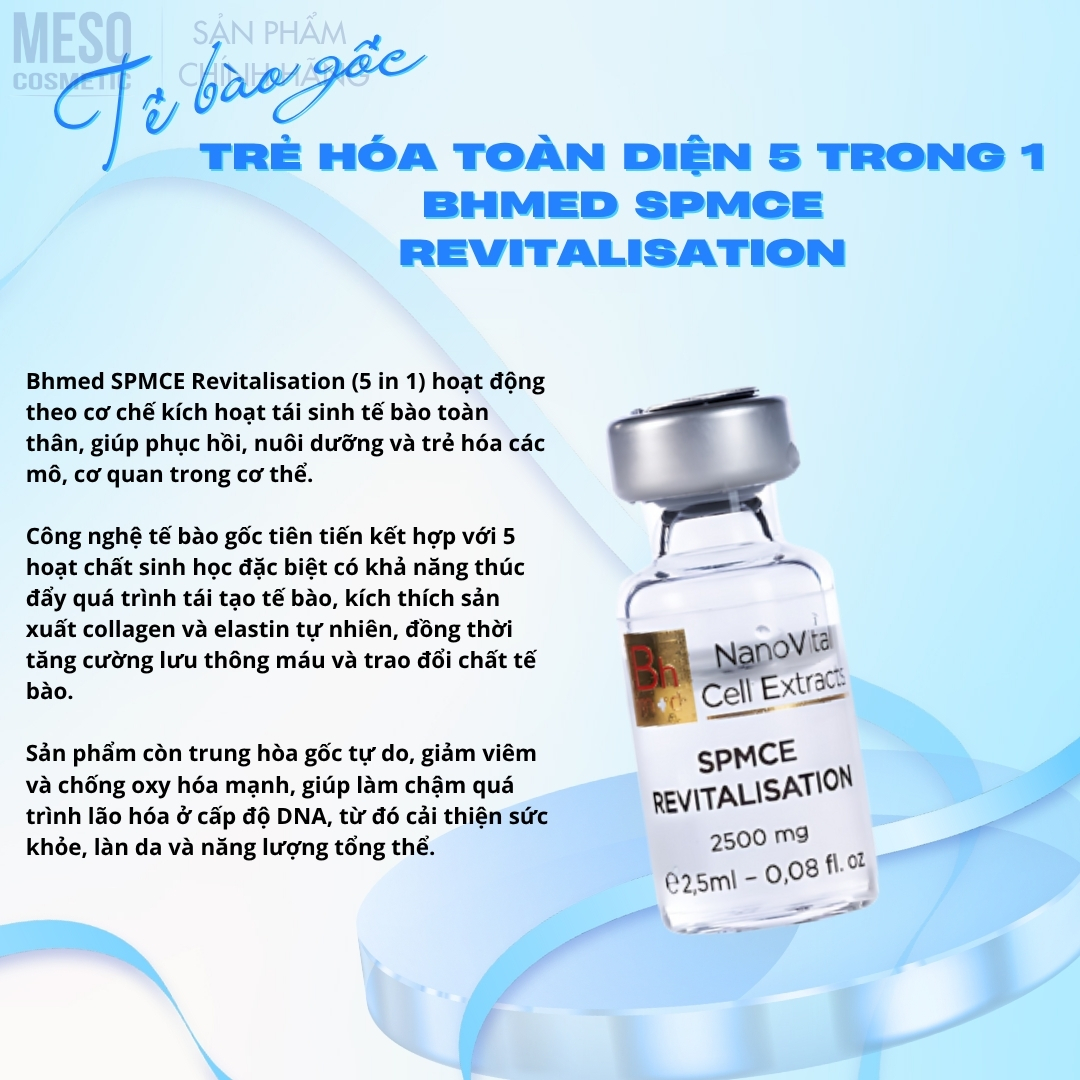 Tế bào sinh học siêu trẻ hoá và xoá nhăn Bhmed MESENCHYME REVITALISATION (MSH)