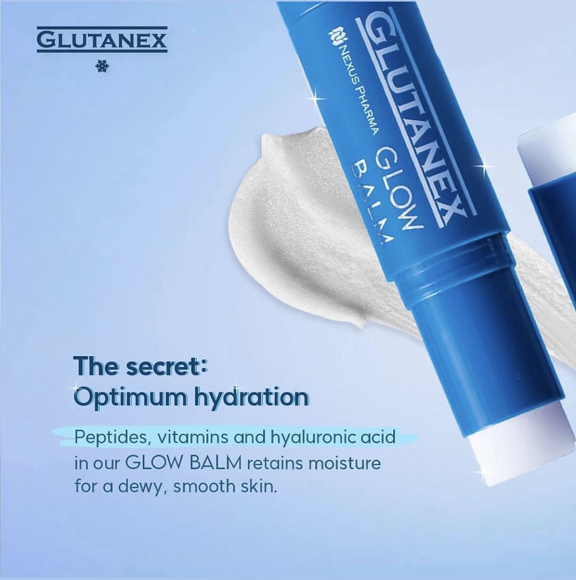 Thanh Sáp Dưỡng Glutanex Glow Balm 9g – Cấp Ẩm Nhanh, Căng Bóng Da Tức Thì Mọi Lúc Mọi Nơi