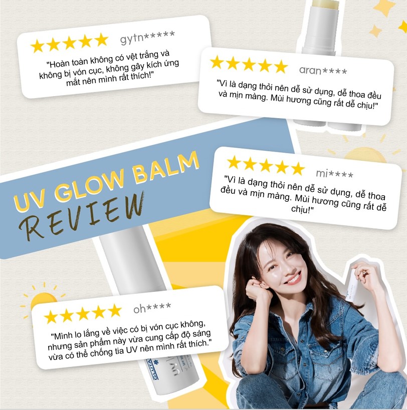 Thỏi Chống Nắng Glutanex UV Glow Balm – Bảo Vệ SPF50+ PA+++