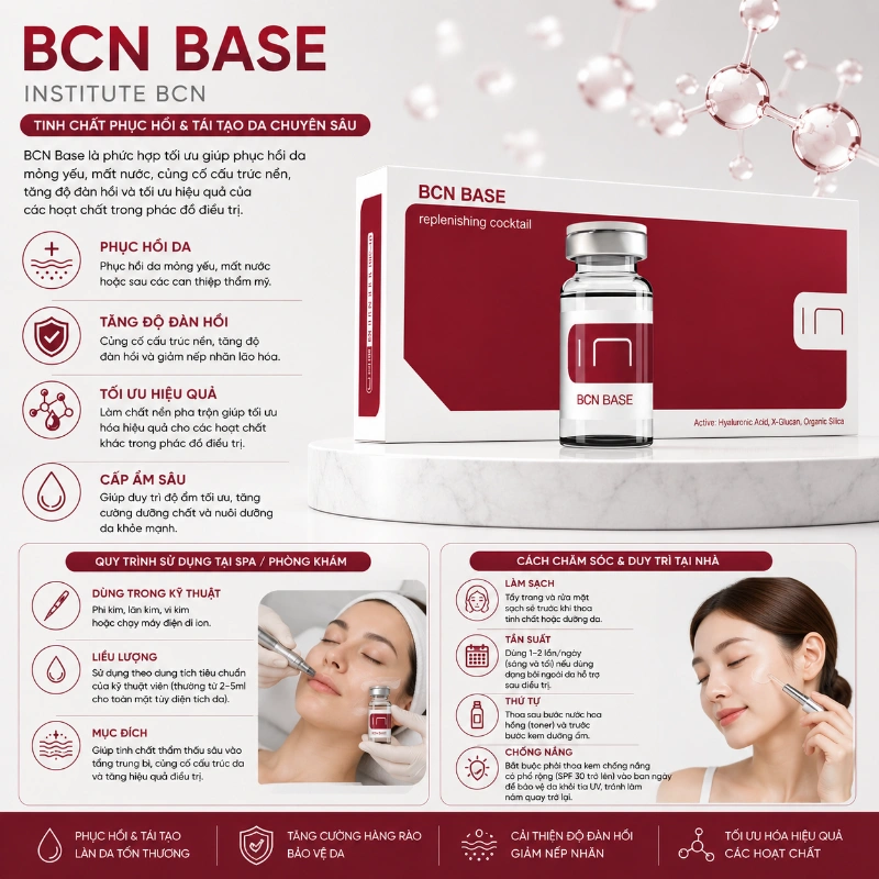 Tinh Chất BCN Base Institute BCN – Cocktail Dưỡng Chất Cơ Bản, Tái Tạo & Phục Hồi Da