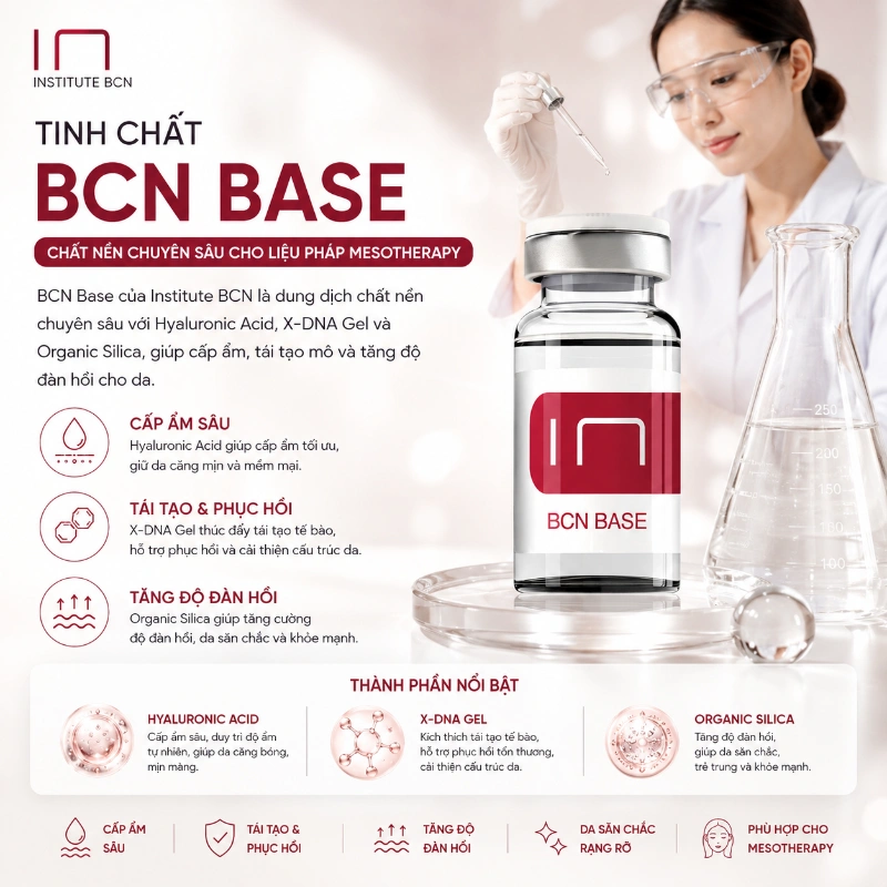 Tinh Chất BCN Base Institute BCN – Cocktail Dưỡng Chất Cơ Bản, Tái Tạo & Phục Hồi Da