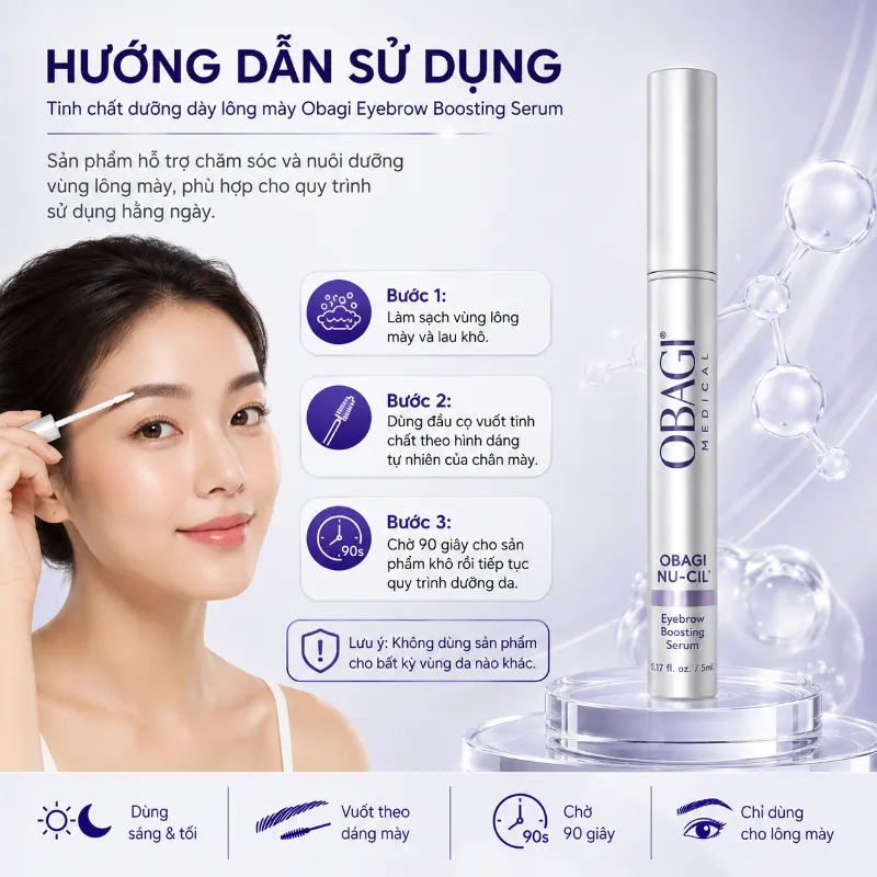 Tinh Chất Dưỡng Lông Mày Obagi Nu-Cil Eyebrow Boosting Serum 5ml
