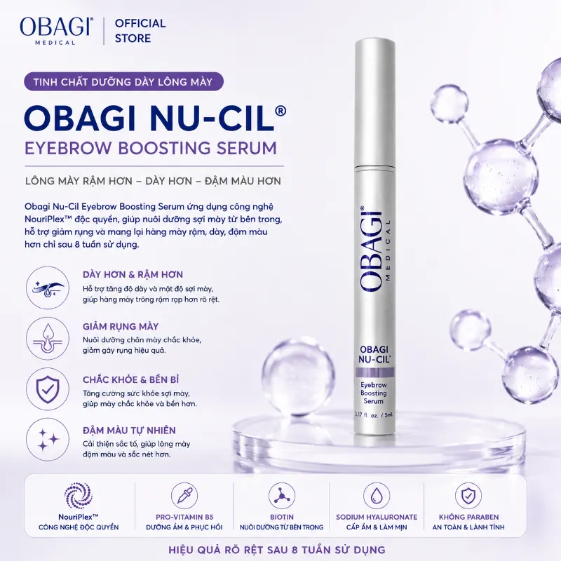 Tinh Chất Dưỡng Lông Mày Obagi Nu-Cil Eyebrow Boosting Serum 5ml