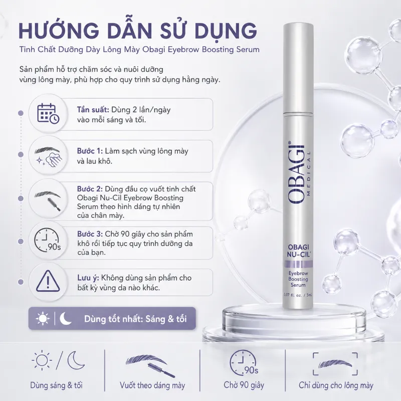 Tinh Chất Dưỡng Lông Mày Obagi Nu-Cil Eyebrow Boosting Serum 5ml