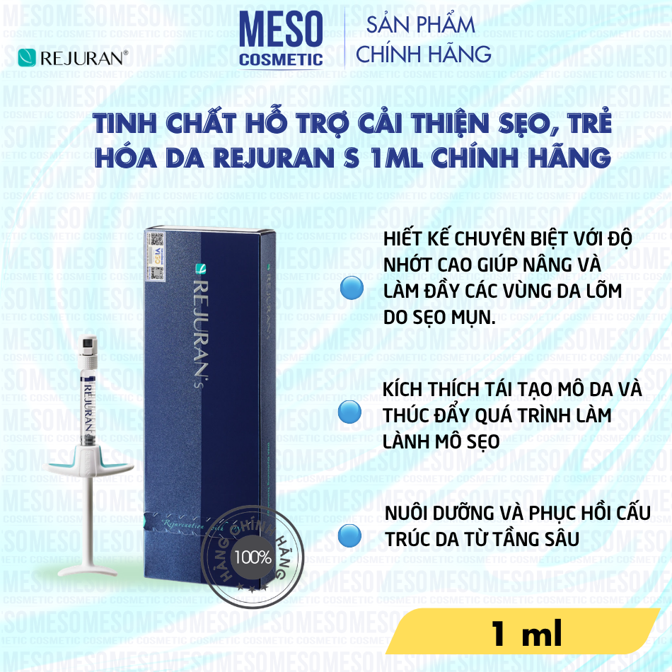 Tinh Chất Hỗ Trợ Cải Thiện Sẹo, Trẻ Hóa Da REJURAN S 1ml Chính Hãng