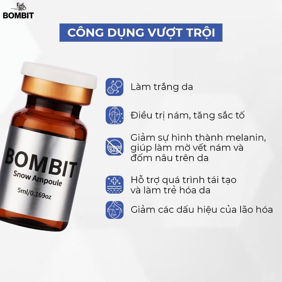 Tinh Chất Hỗ Trợ Điều Trị Nám, Sạm Và Làm Sáng Da BOMBIT Snow Meso