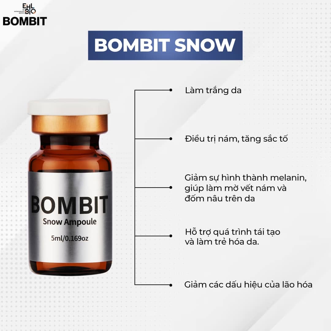Tinh Chất Hỗ Trợ Điều Trị Nám, Sạm Và Làm Sáng Da BOMBIT Snow Meso
