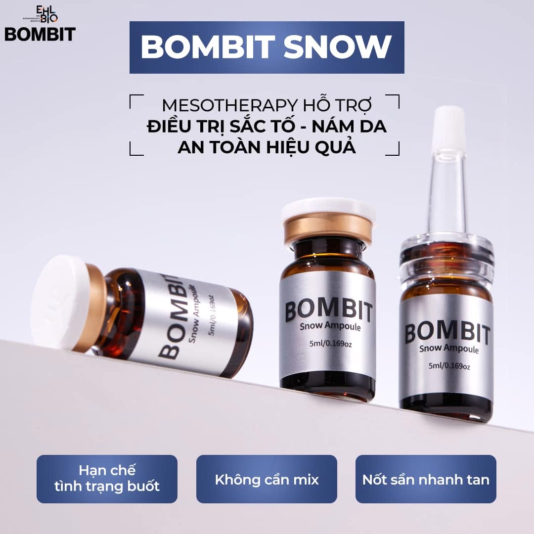 Tinh Chất Hỗ Trợ Điều Trị Nám, Sạm Và Làm Sáng Da BOMBIT Snow Meso