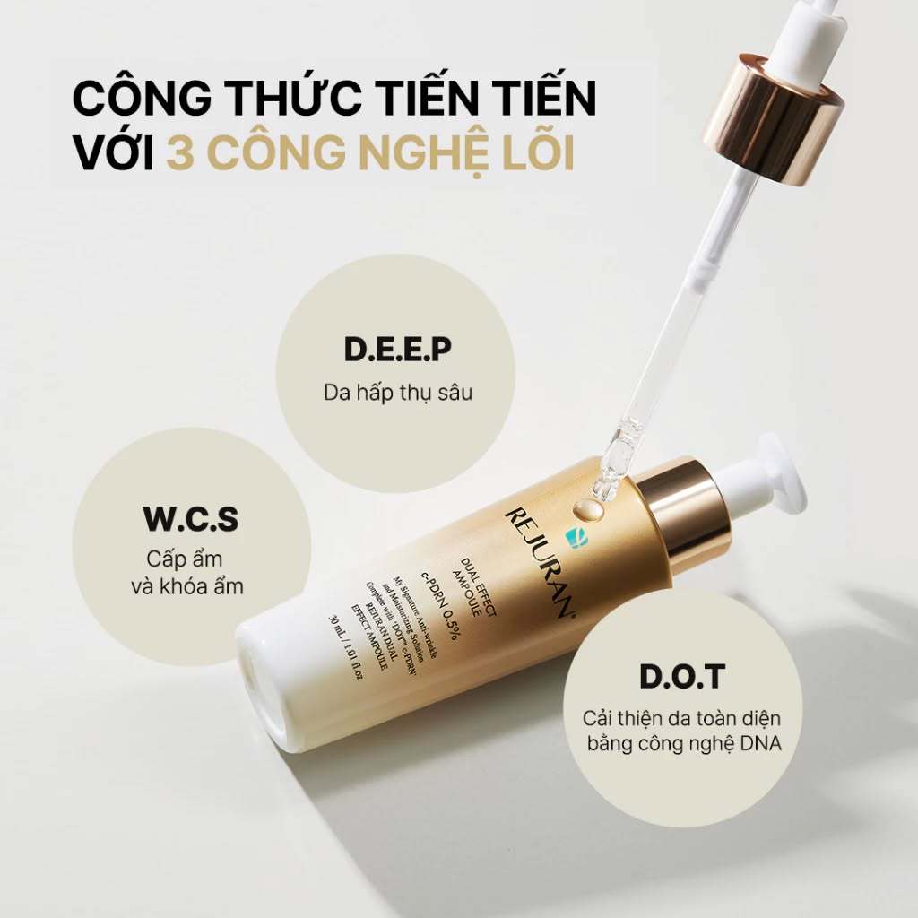 Tinh Chất Hỗ Trợ Phục Hồi, Săn Chắc Và Cấp Ẩm Cho Da REJURAN Dual Effect Ampoule 30ml