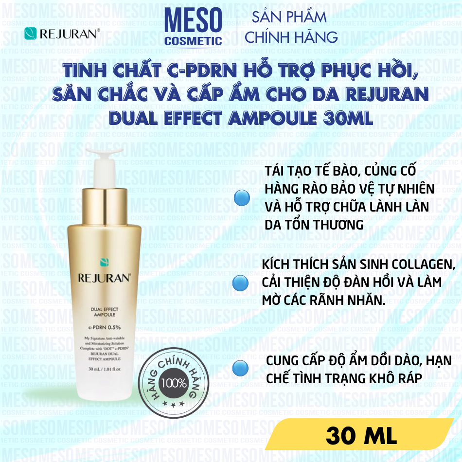 Tinh Chất Hỗ Trợ Phục Hồi, Săn Chắc Và Cấp Ẩm Cho Da REJURAN Dual Effect Ampoule 30ml