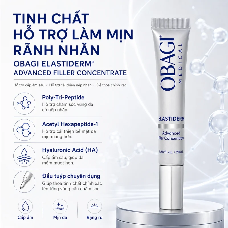 Tinh Chất Làm Mờ Nếp Nhăn Obagi ELASTIderm® Advanced Filler Concentrate 20ml