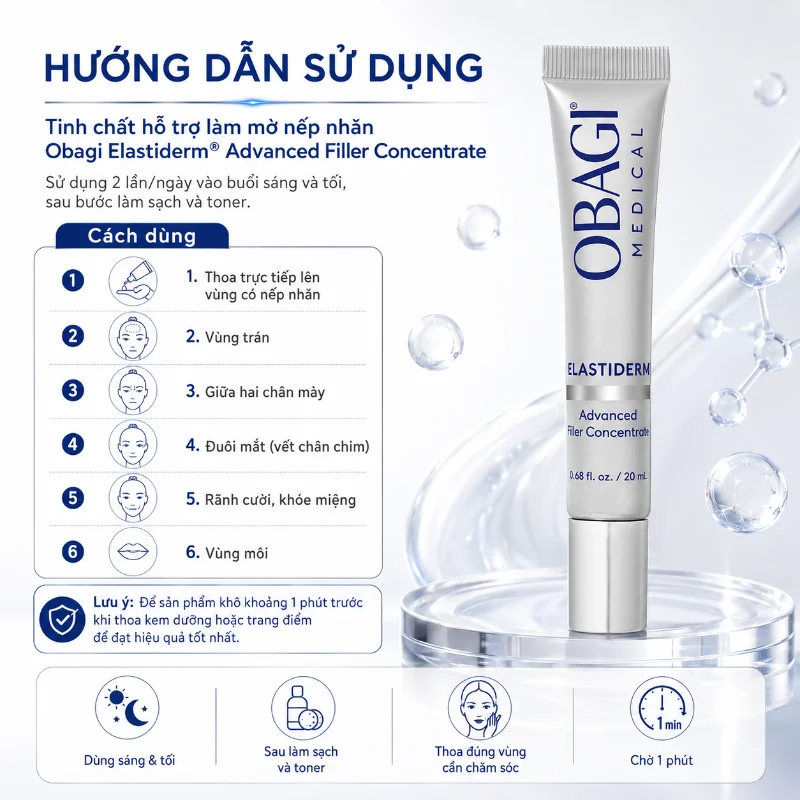Tinh Chất Làm Mờ Nếp Nhăn Obagi ELASTIderm® Advanced Filler Concentrate 20ml