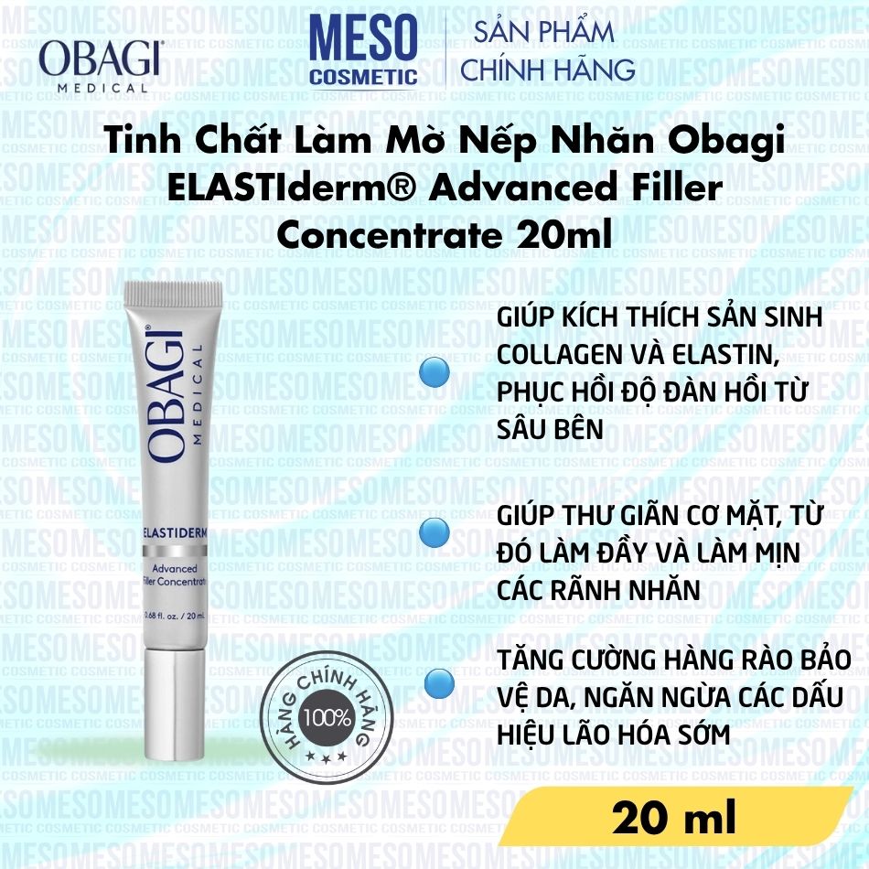 Tinh Chất Làm Mờ Nếp Nhăn Obagi ELASTIderm® Advanced Filler Concentrate 20ml