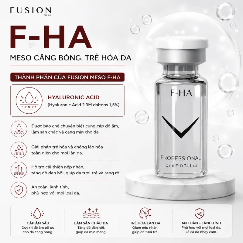 Tinh chất meso căng bóng trẻ hóa da Fusion F-HA 10ml